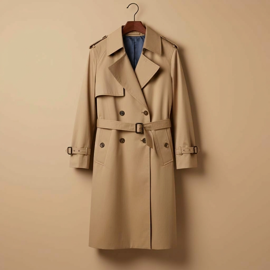 The Heritage Trench — waxed cotton coat made in Portugal